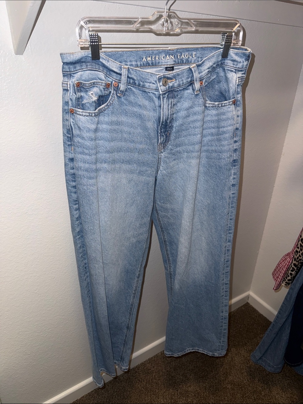American Eagle Medium Blue High-Rise Jeans